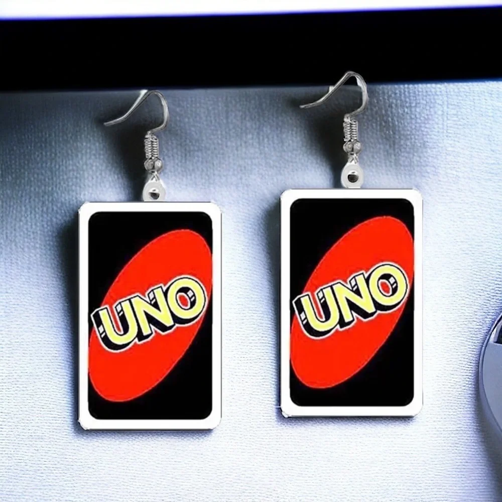 UNO-Forgettable Fun: Colorful Card Earrings That Deal Style! NWT Jewelry
